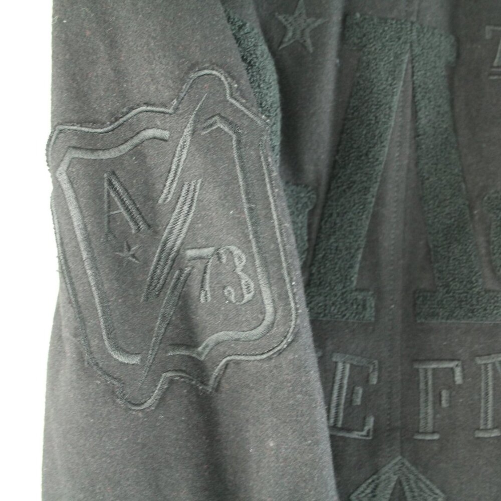 Affliction Black Double Breasted Embroidered Skul… - image 7